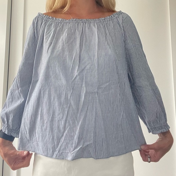 Strip, off the shoulder JOIE top - Picture 1 of 6